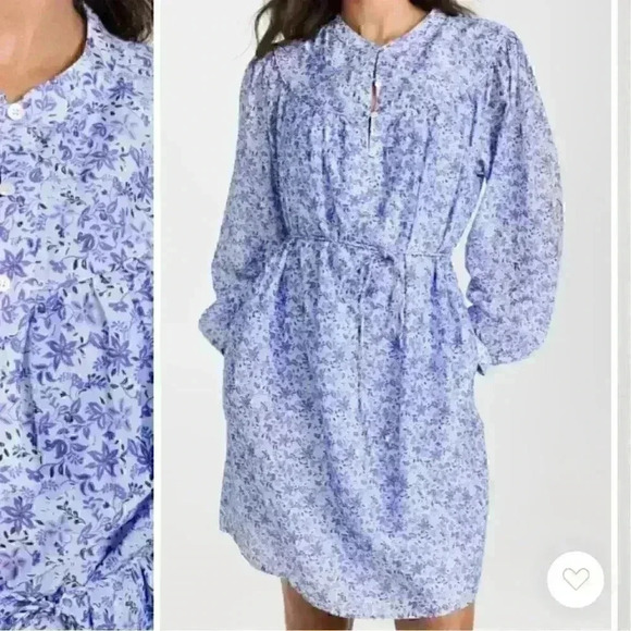 NWT XIRENA Bellamy Dress in Blue Willow Sz L MSRP $378 - Picture 5 of 7